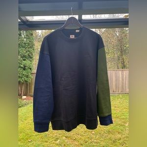 Levi’s Colour Block Crewneck Sweatshirt Relaxed Fit Size XL